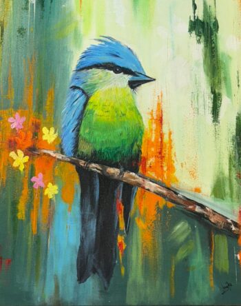 Blue bird In Serene