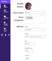 Store Setup Screenshot 2
